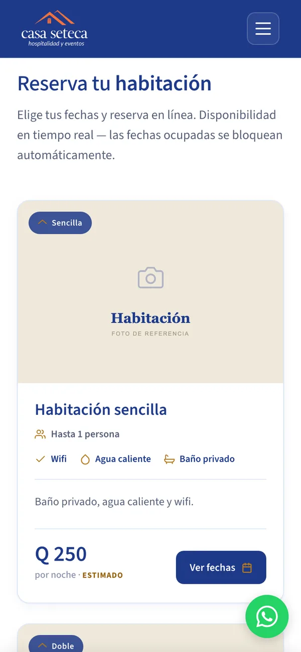 Casa SETECA: Habitaciones